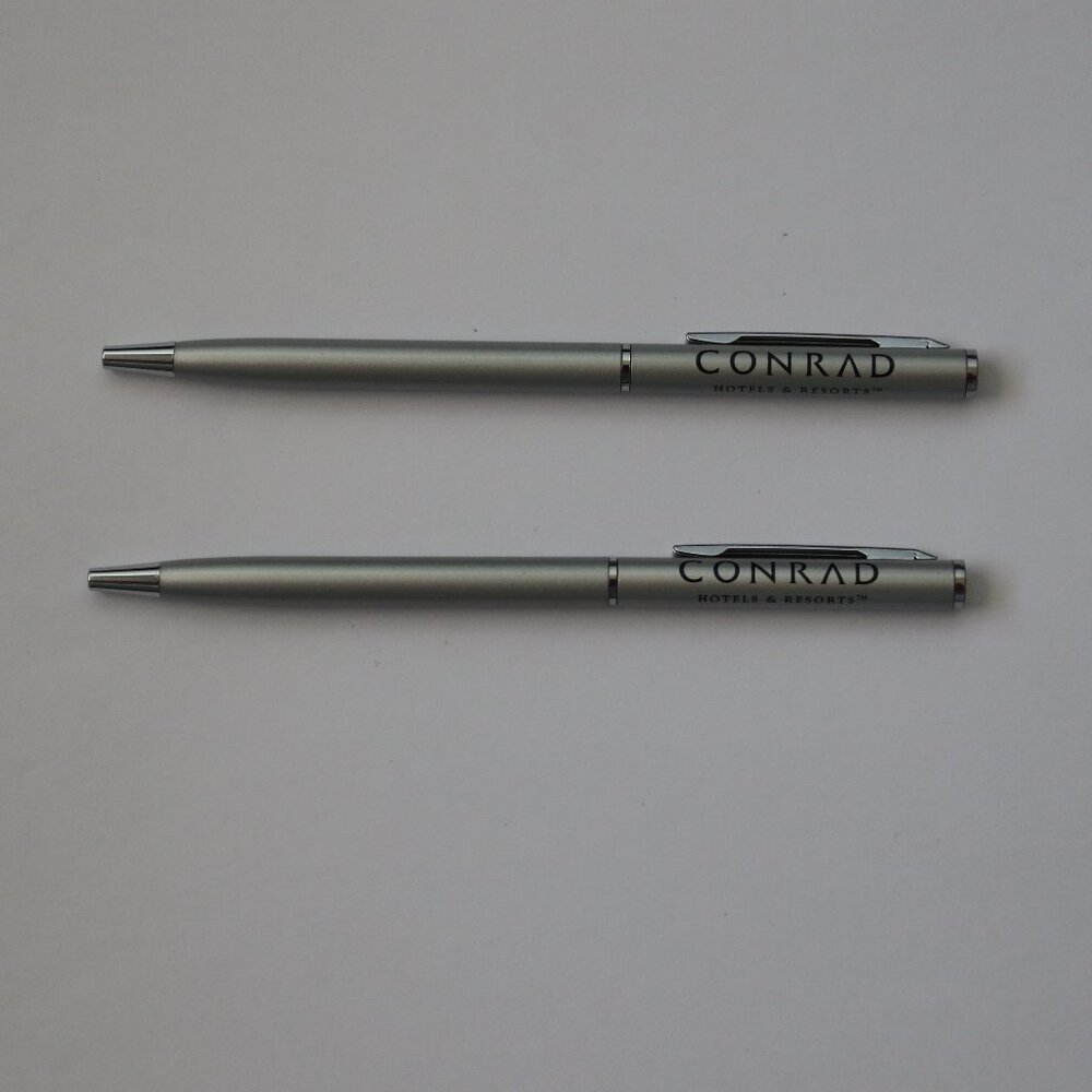 2 Conrad Luxury Hotel Pens Lot Set New